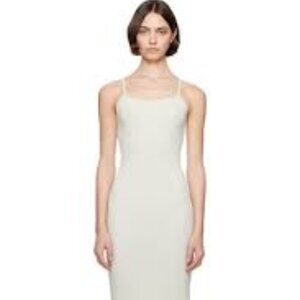 SKIMS Green Cotton Rib Long Cami Maxi Dress